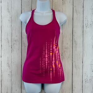 Eddie Bauer Pink First Ascent Built-in Bra Racerback Tank Top Size Medium